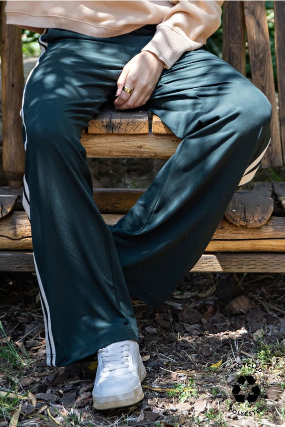Side Stripe- Butter Soft Side Contrast Straight Pant
