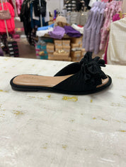 NOTION-Black Bow Sandal