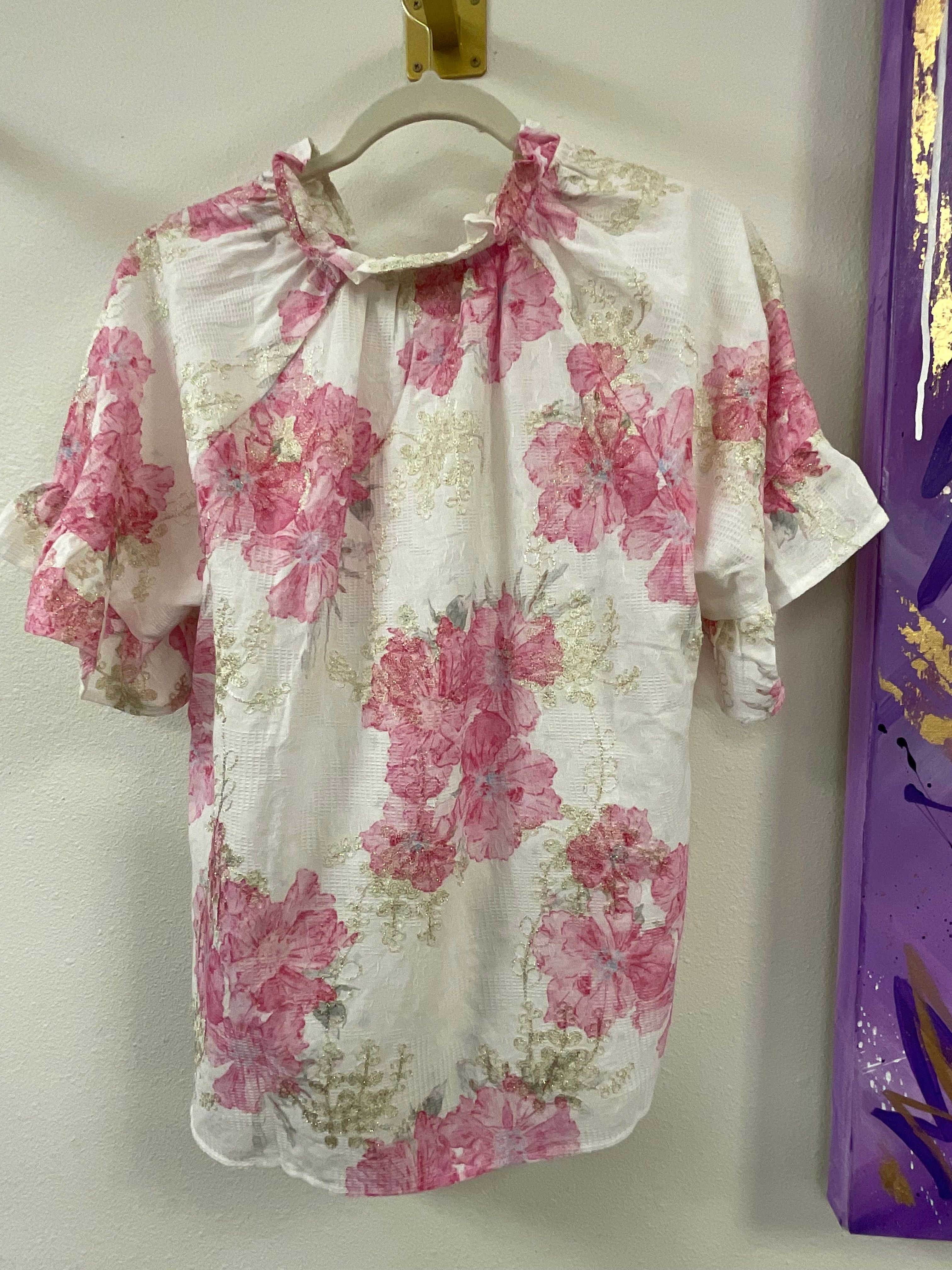 Spring Blossom Floral Top
