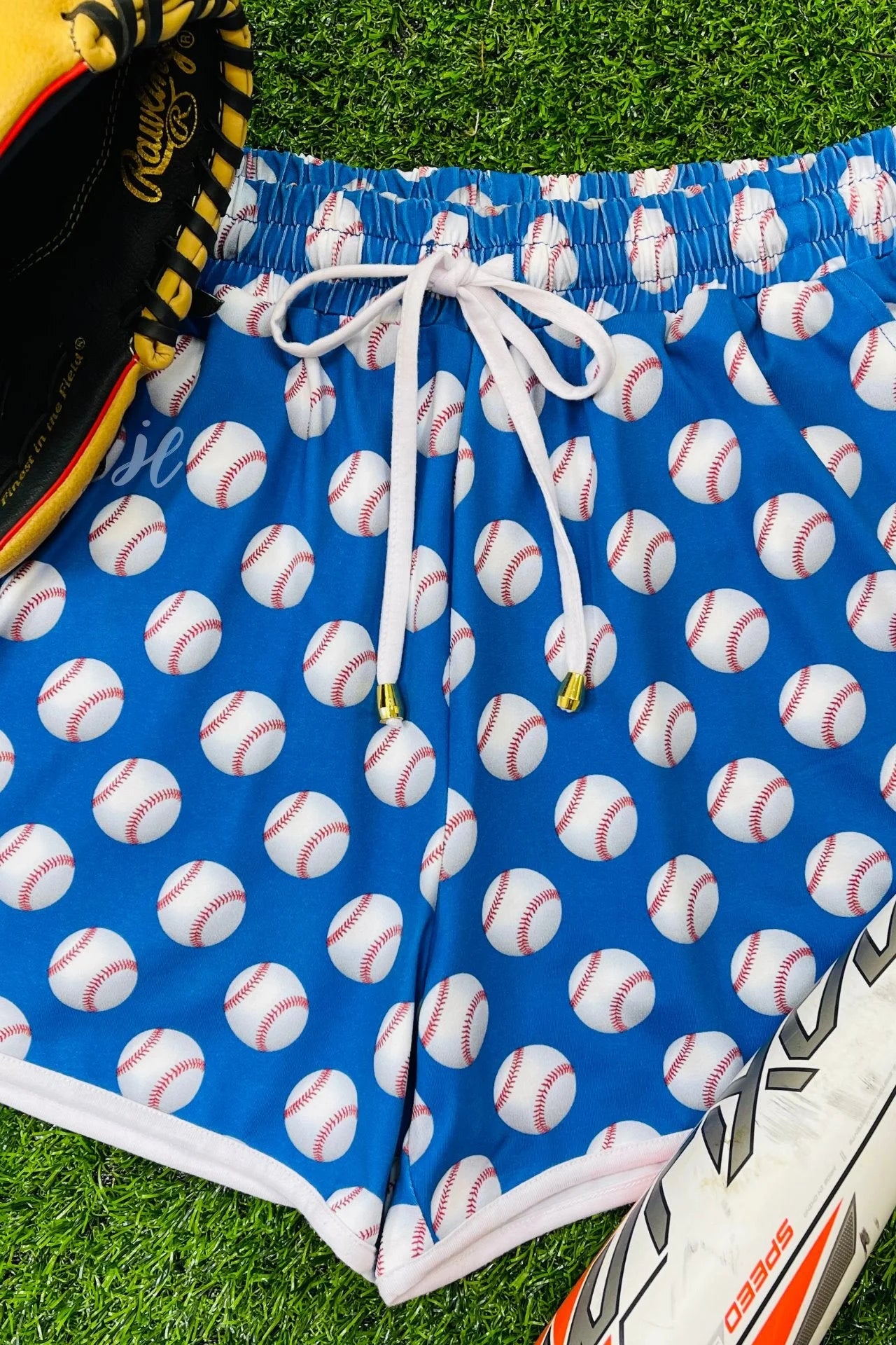 Play Ball Drawstring Shorts