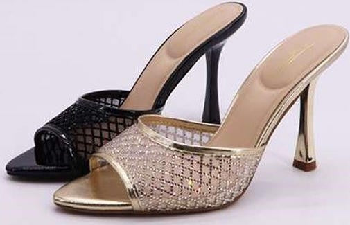 Trace-84 Wide Mesh Band Heel