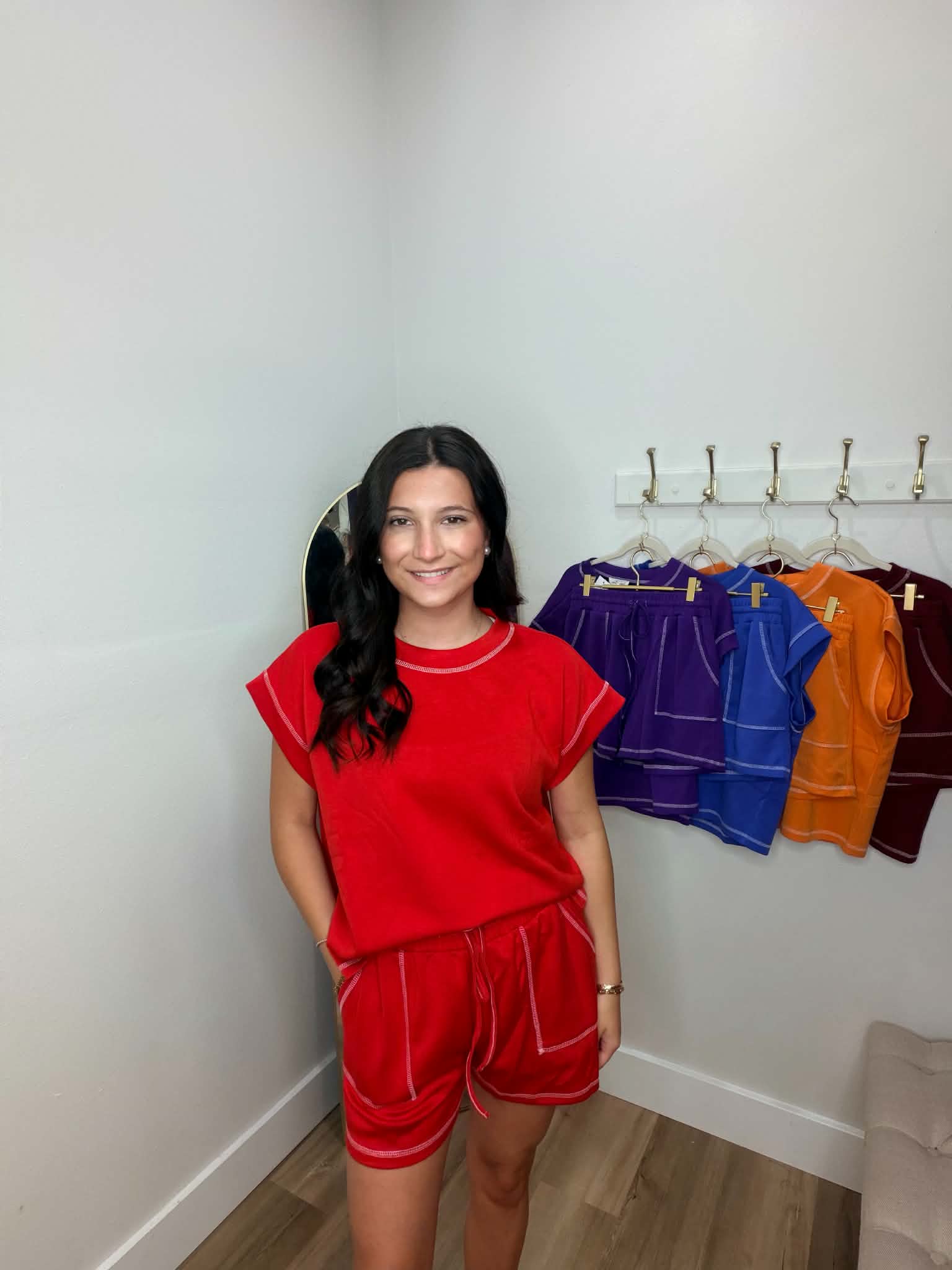 Scuba Contrast Stitch Game day Lounge Set
