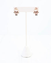 Cheery Santa Stud Earring Pink