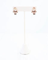 Cheery Santa Stud Earring Pink