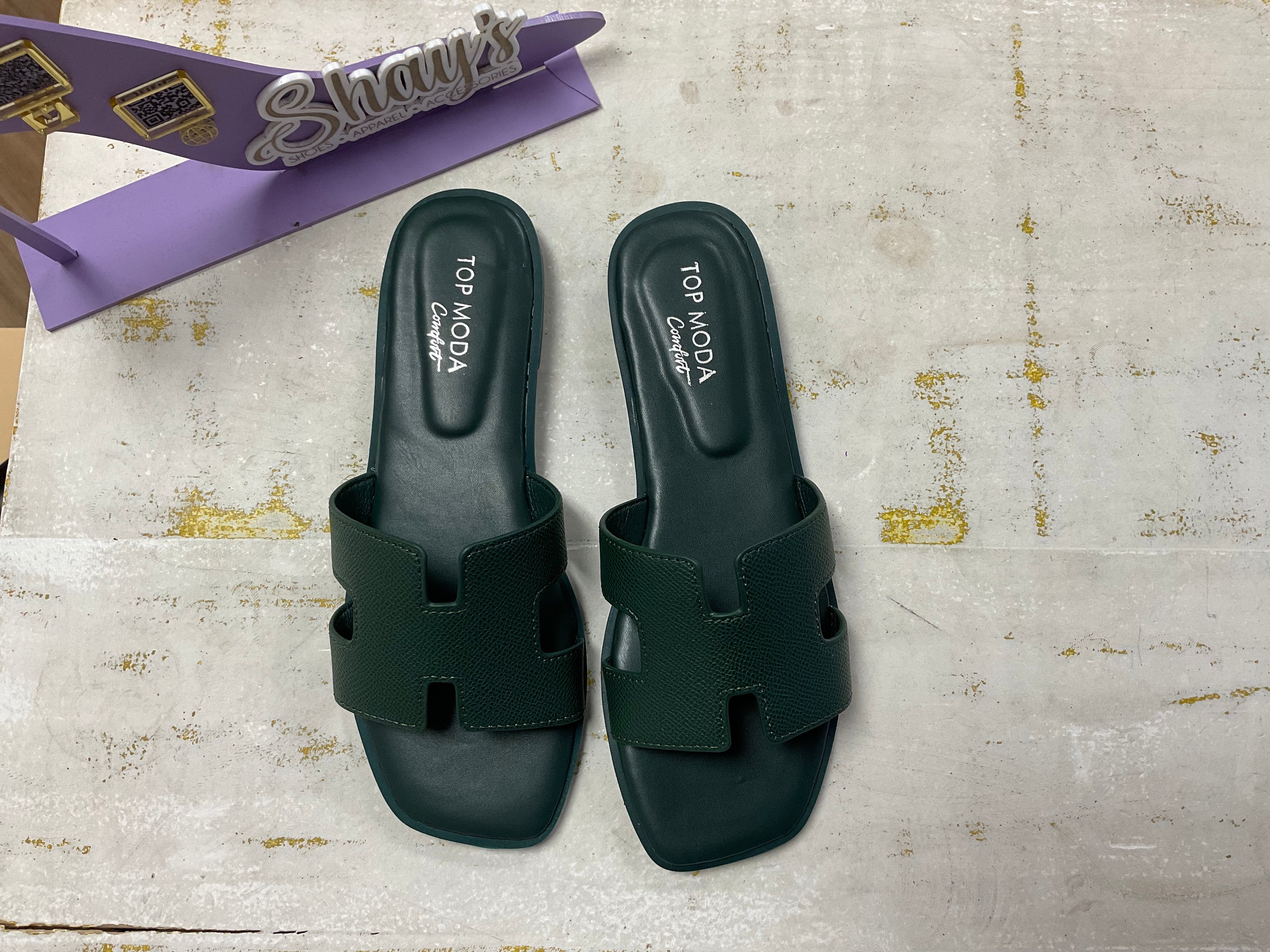 Vesta Emerald Sandals