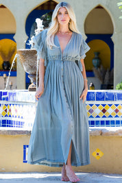 In the Breeze Ruffle Maxi Dress