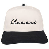 Blessed (Cursive) Two-Toned Vintage Hat