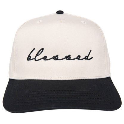 Blessed (Cursive) Two-Toned Vintage Hat