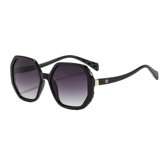 LULU MAC Sutton Black Sunglasses