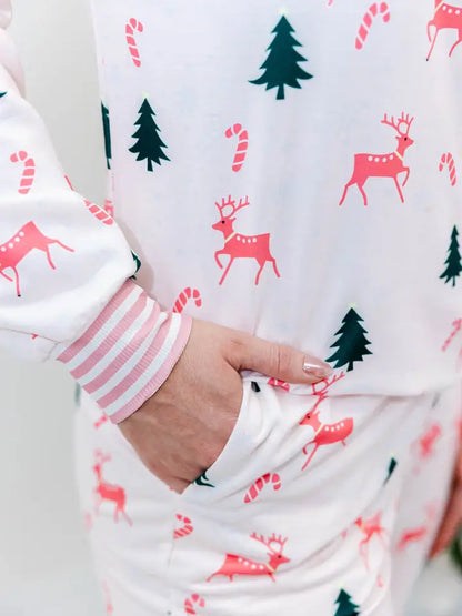 Jingle Reindeer Pajama Pant Set