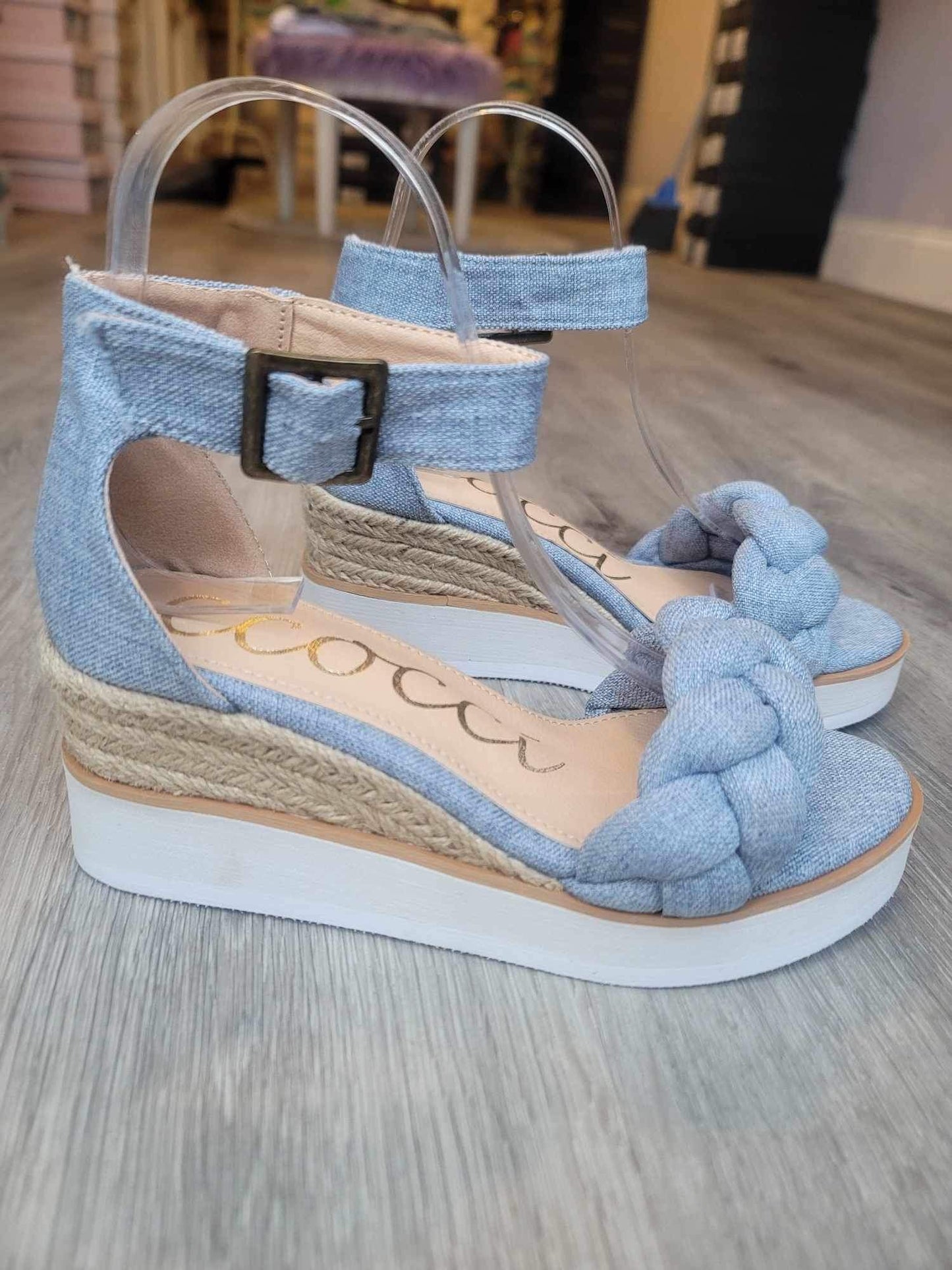 Paloma Wedge - DENIM