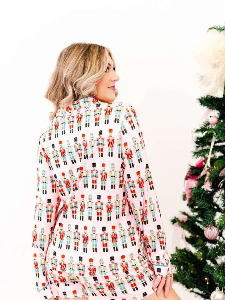 Pink Nutcracker Wonder Pajama Short Set