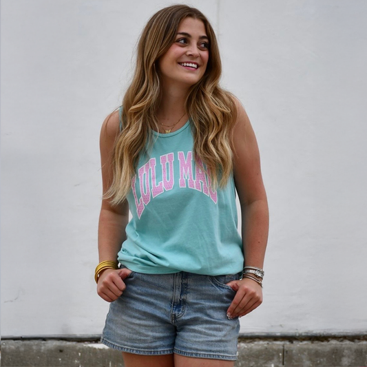 Polka Dot Adult Chalky Mint Comfort Colors Tank