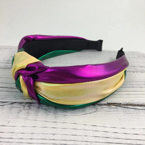 Metallic knot headband