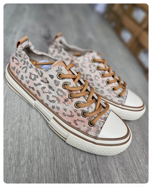 Driana Tennis - TAUPE LEOPARD