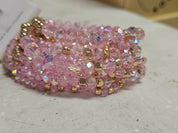 CRYSTAL BEAD MULTI ROW STRETCH BRACELET SET, SB 8406