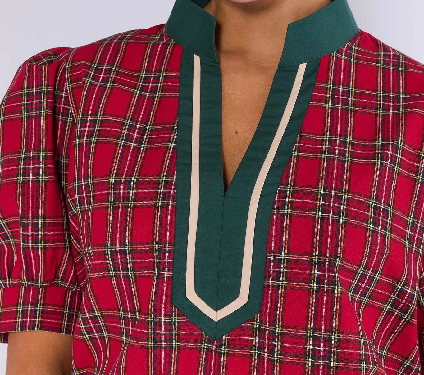 Deep Country Plaid Top