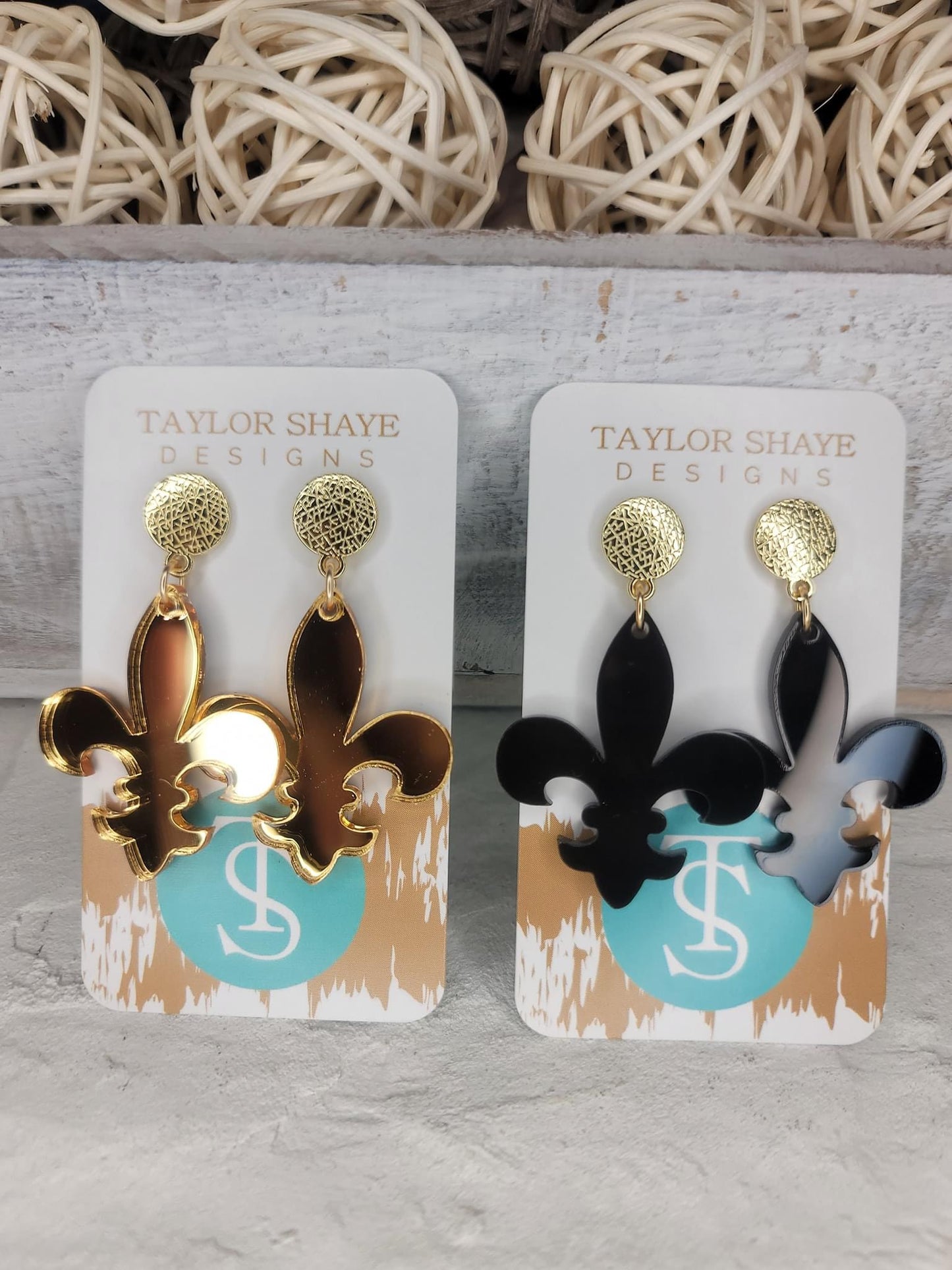 Taylor Shaye Fleur De Lis Earrings