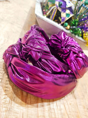 Metallic knot headband