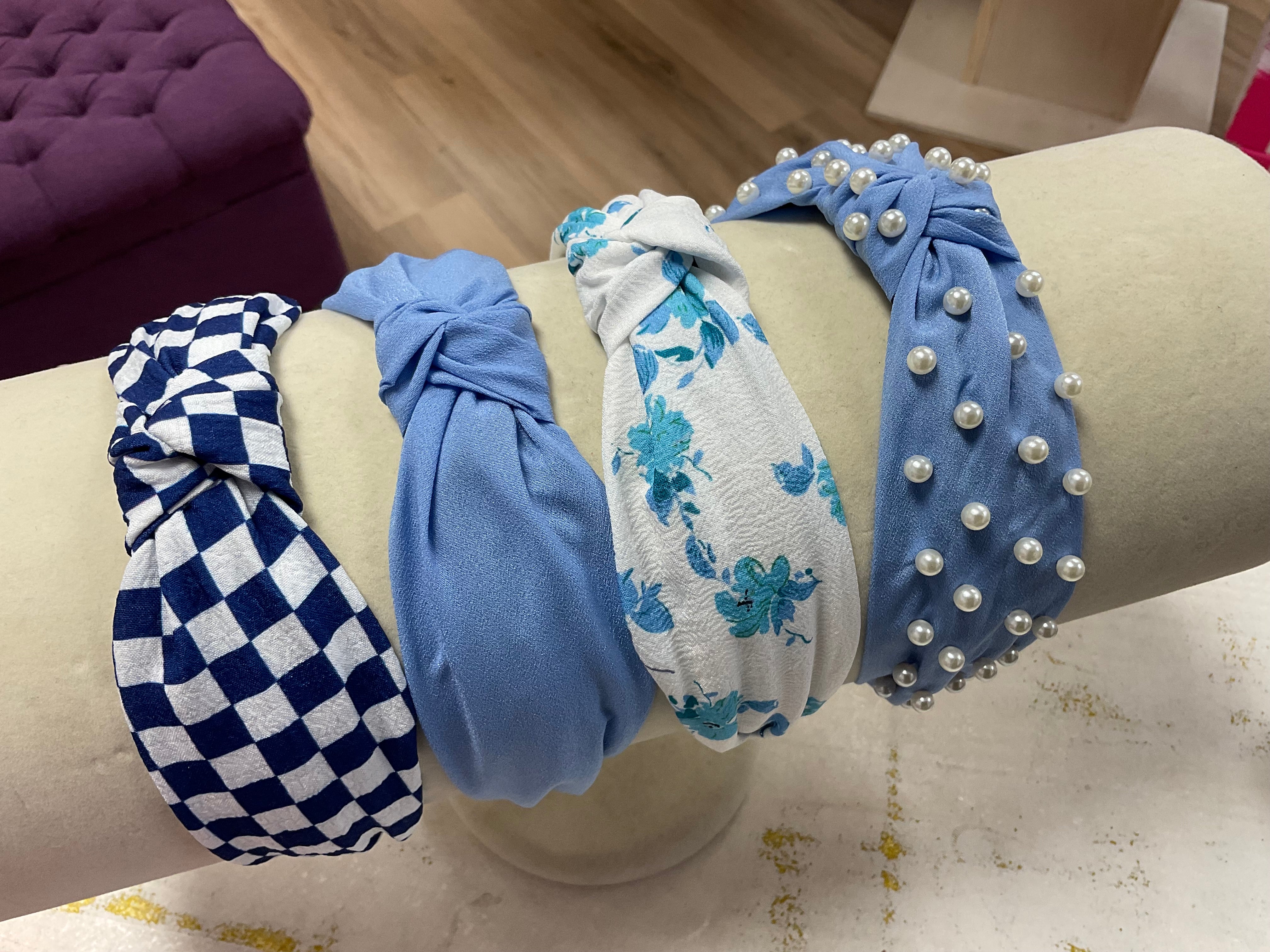 Feelin Blue Knot Headbands