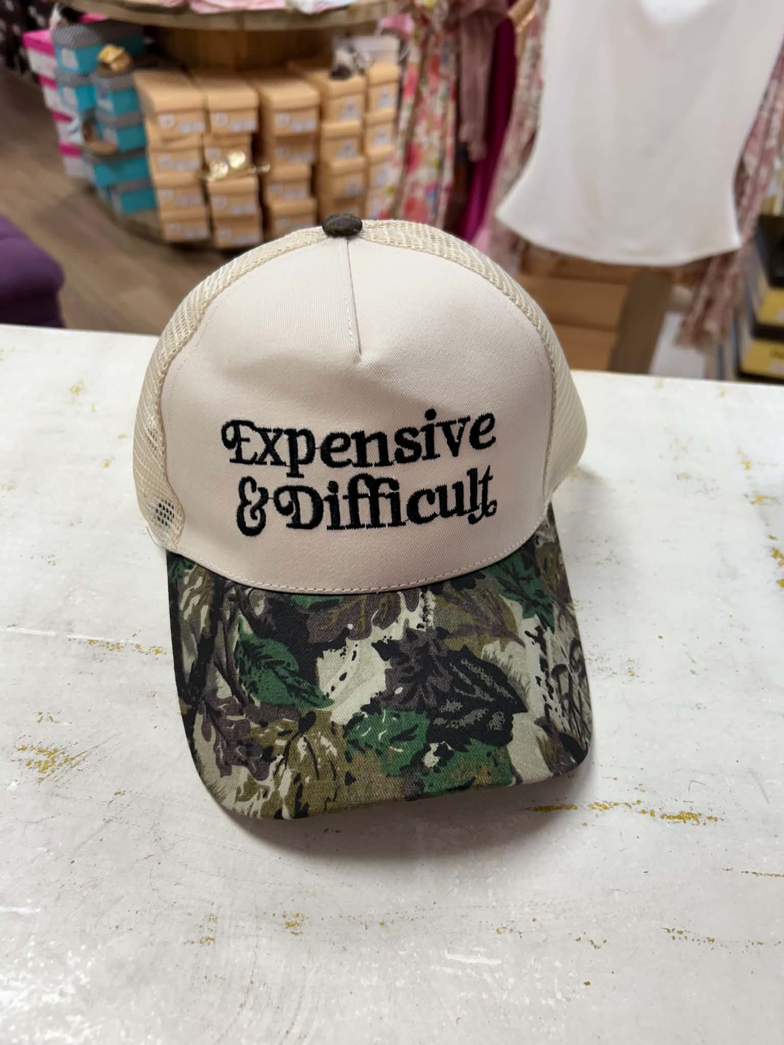 Expensive & Difficult Two Toned Snapback Hat
