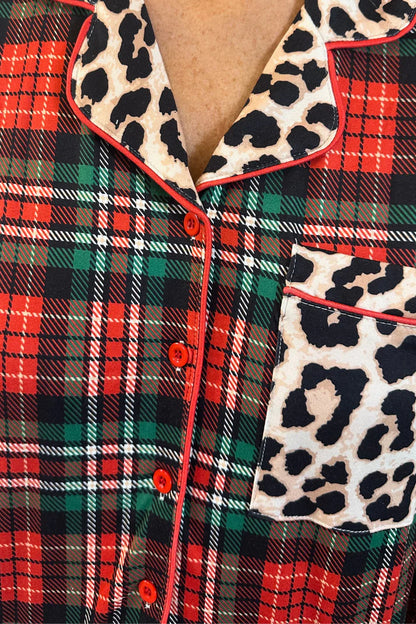 Wrapped in Safari Chic Ruffle Pajama Set