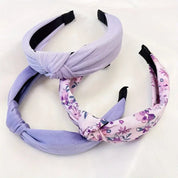 Spring Purples Knotted Headband