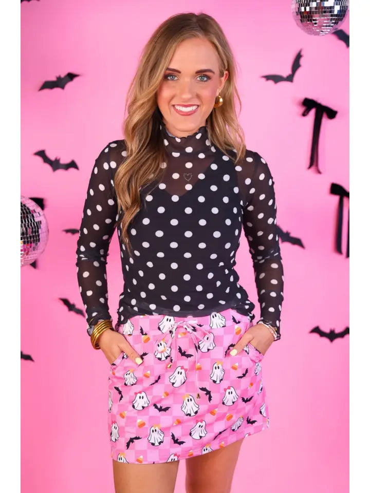 Checkered Gigi the Ghost Skort