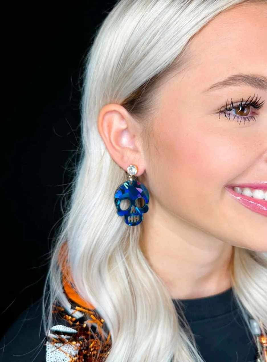 Taylor Shaye Multi-Dimensional Skull Earrings