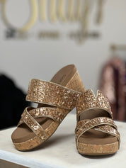 Corky's Sparkler Wedge - Gold