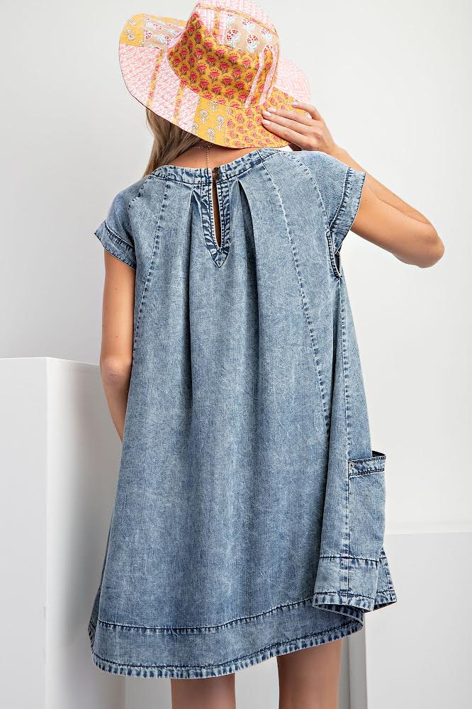 Go With The Flow Denim Dress