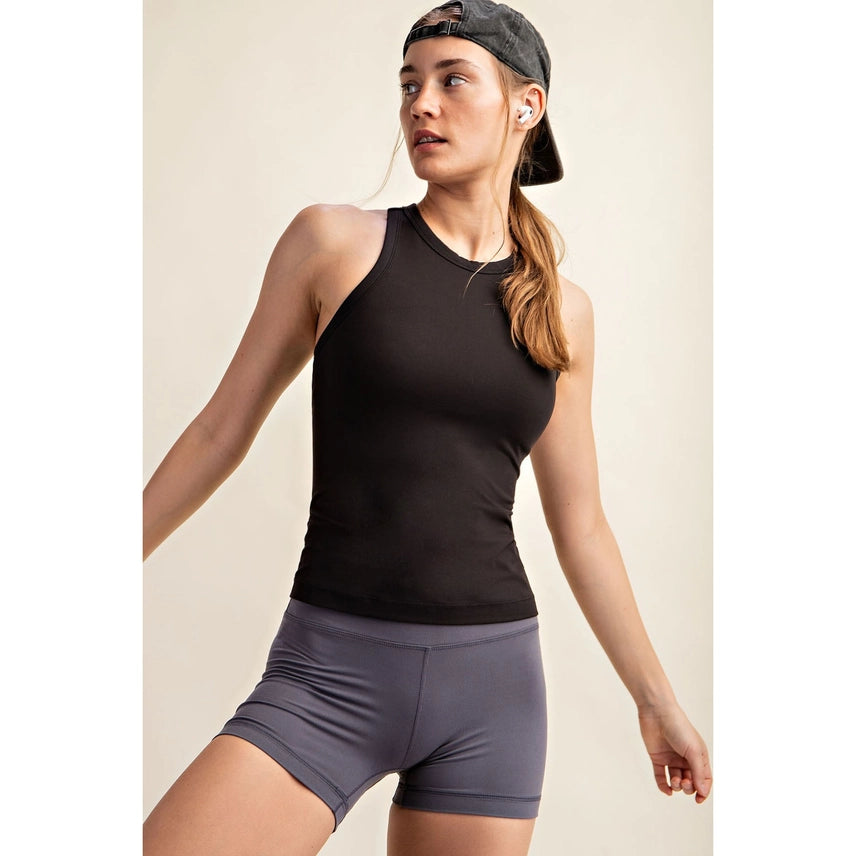 Butter Sleeveless Racer Back Tank Top