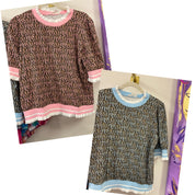 Sienna Ribbed Leopard Print Knit Top