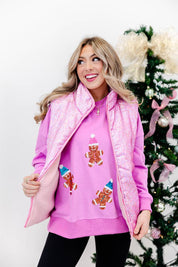 Festive Glow Sequin Vest
