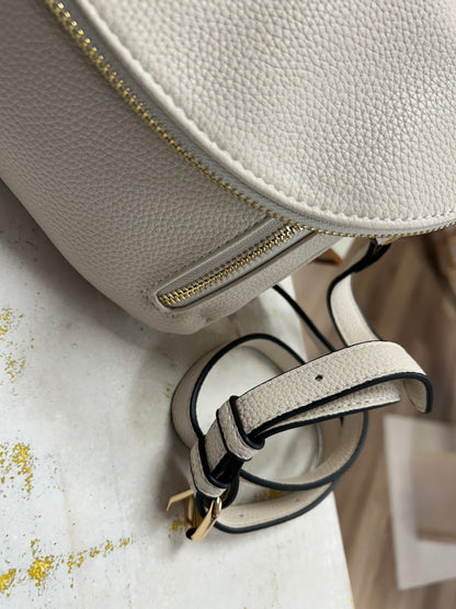 Aubree Flap-over Crossbody Bag - Ivory