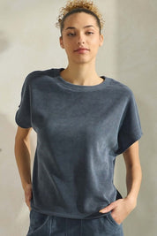 Corduroy Short Sleeve Top