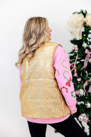 Festive Glow Sequin Vest
