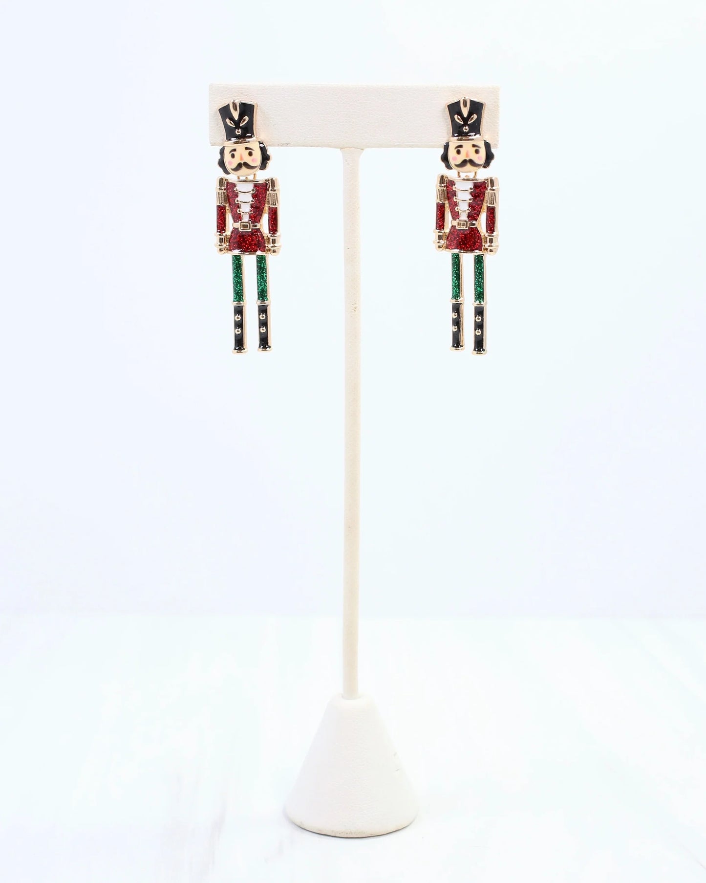 Naughty or Nice Nutcracker Earring Red