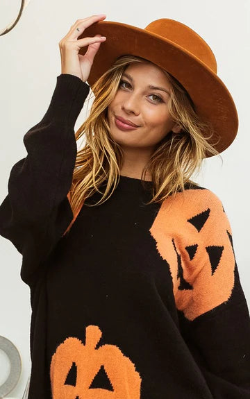 Triple Pumpkin Sweater