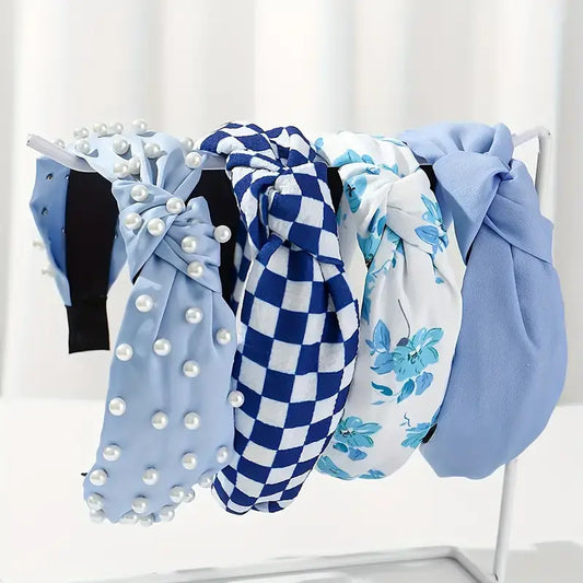 Feelin Blue Knot Headbands