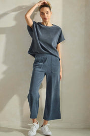 Corduroy Short Sleeve Top