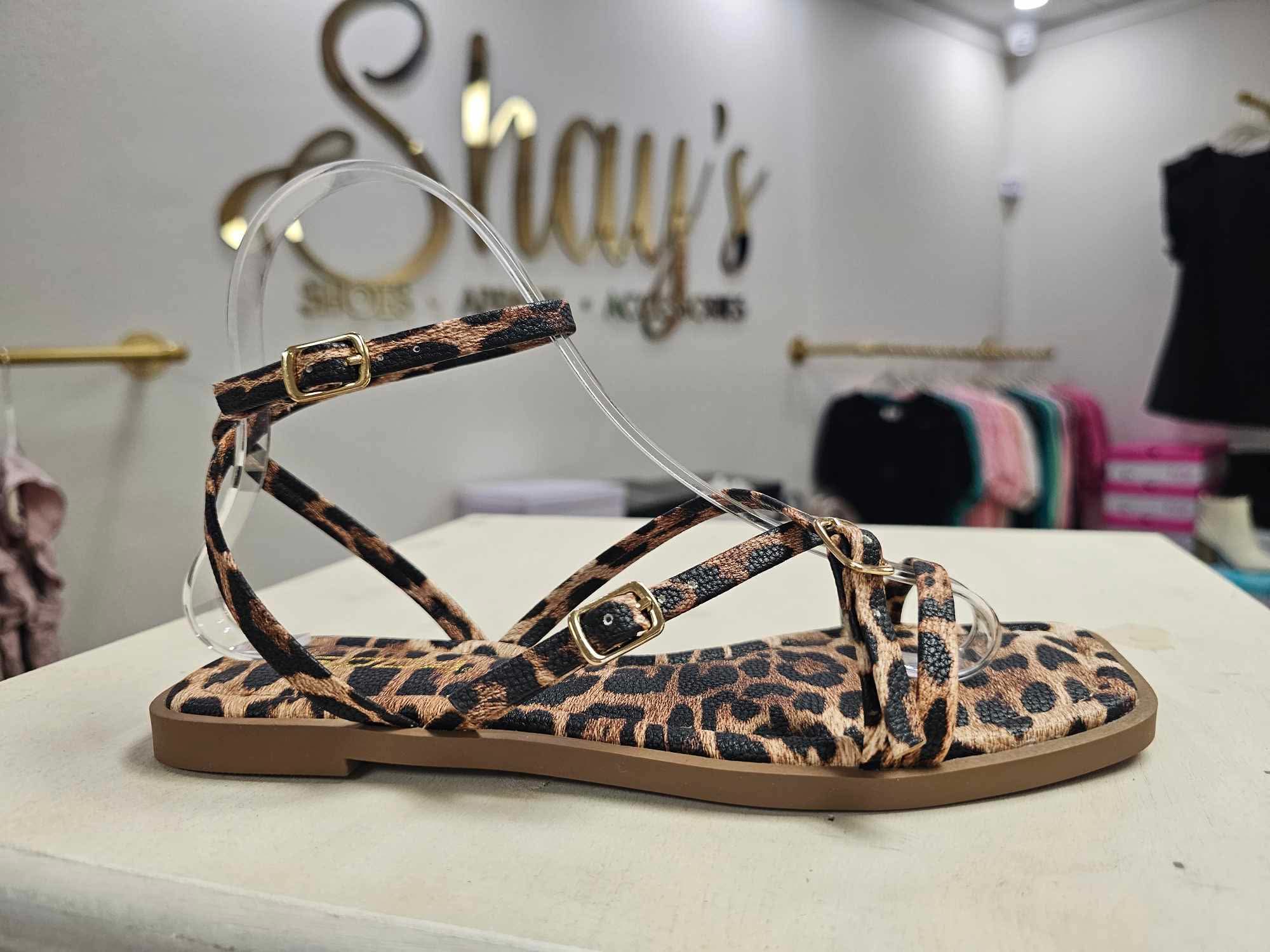 Eyeful Leopard Sandal