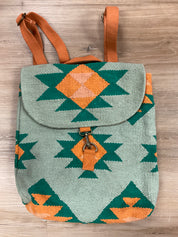 Woven Aztec Backpack