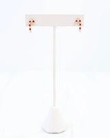 Kris Kringle Candy Cane Stud Red