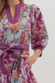 Plum Botanical Dreams Dress