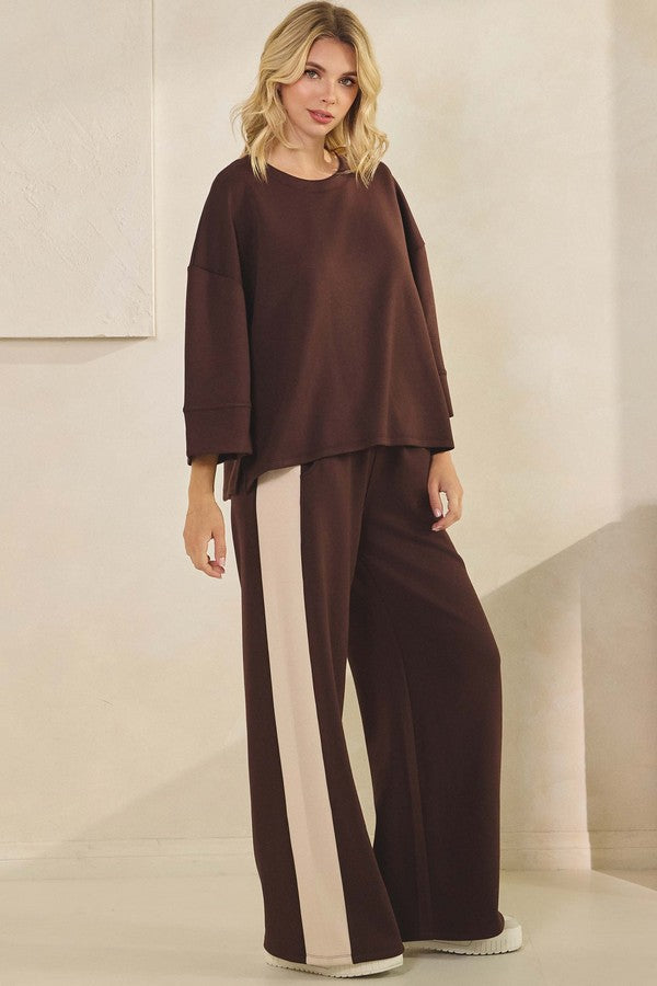 Ultra comfy Two Tone Wide Leg Pant
