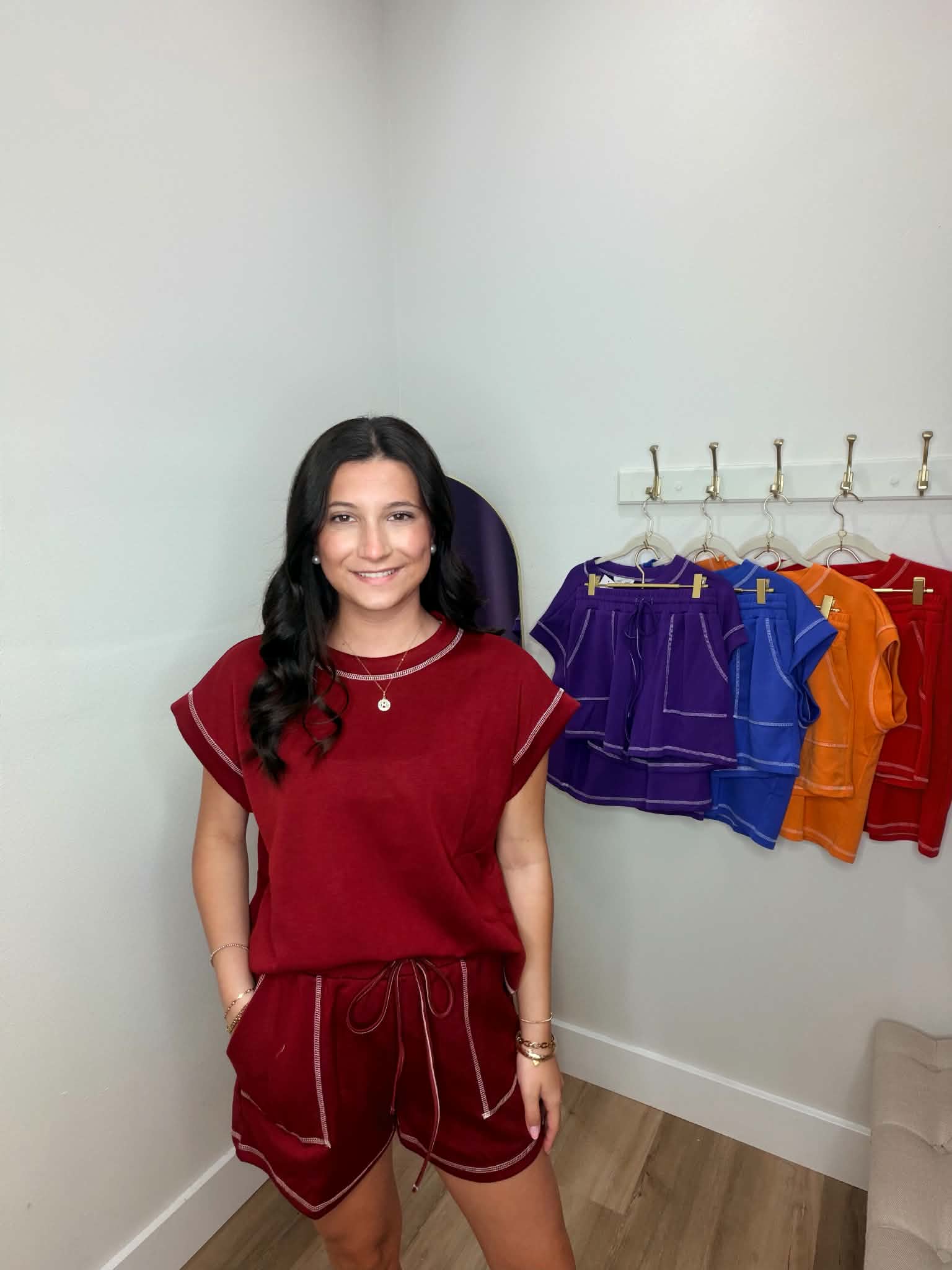 Scuba Contrast Stitch Game day Lounge Set