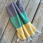 Mardi Gras Turkish Loomed Scarf