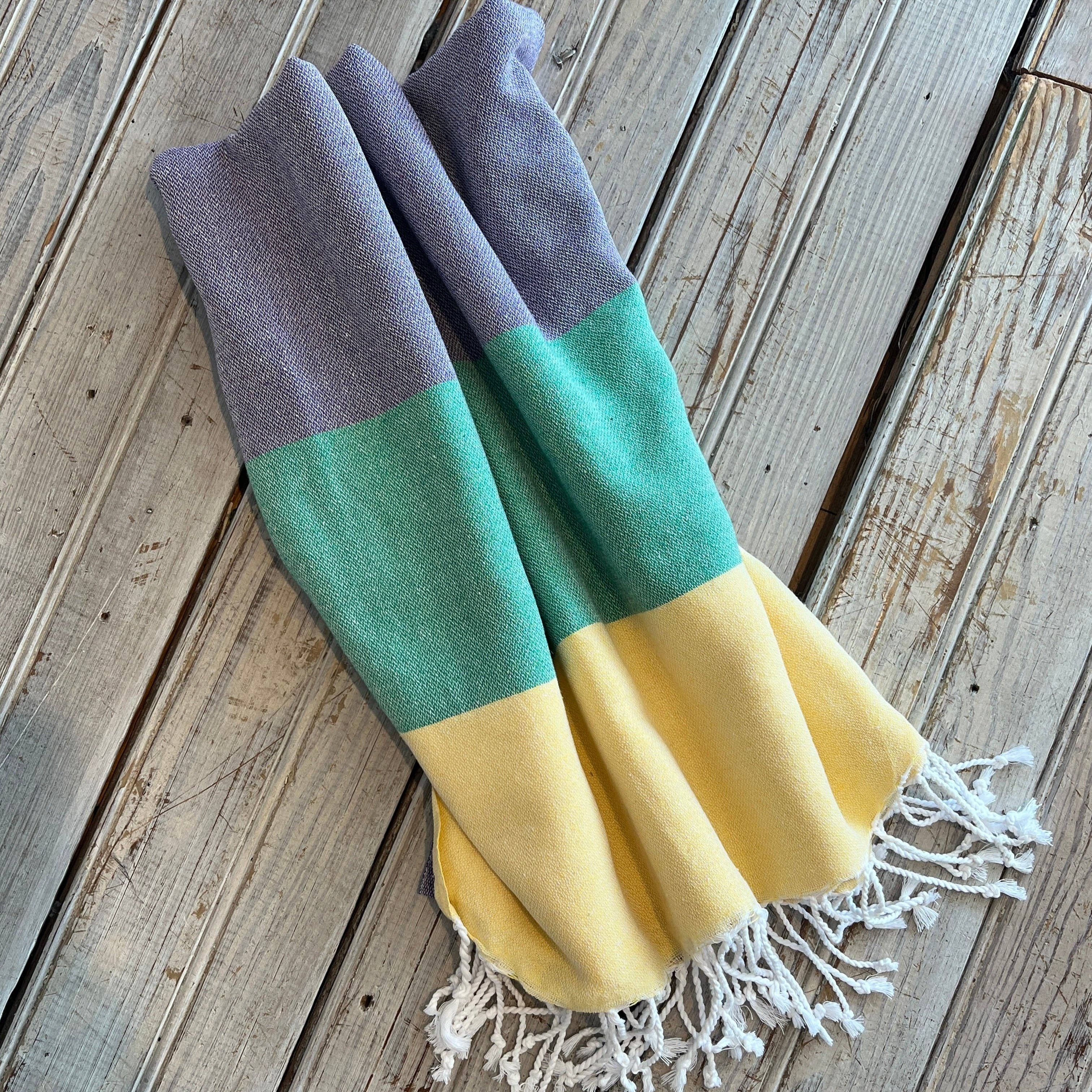 Mardi Gras Turkish Loomed Scarf