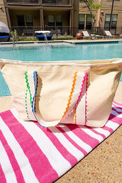 Spencer Rick Rack Trim Tote Bag